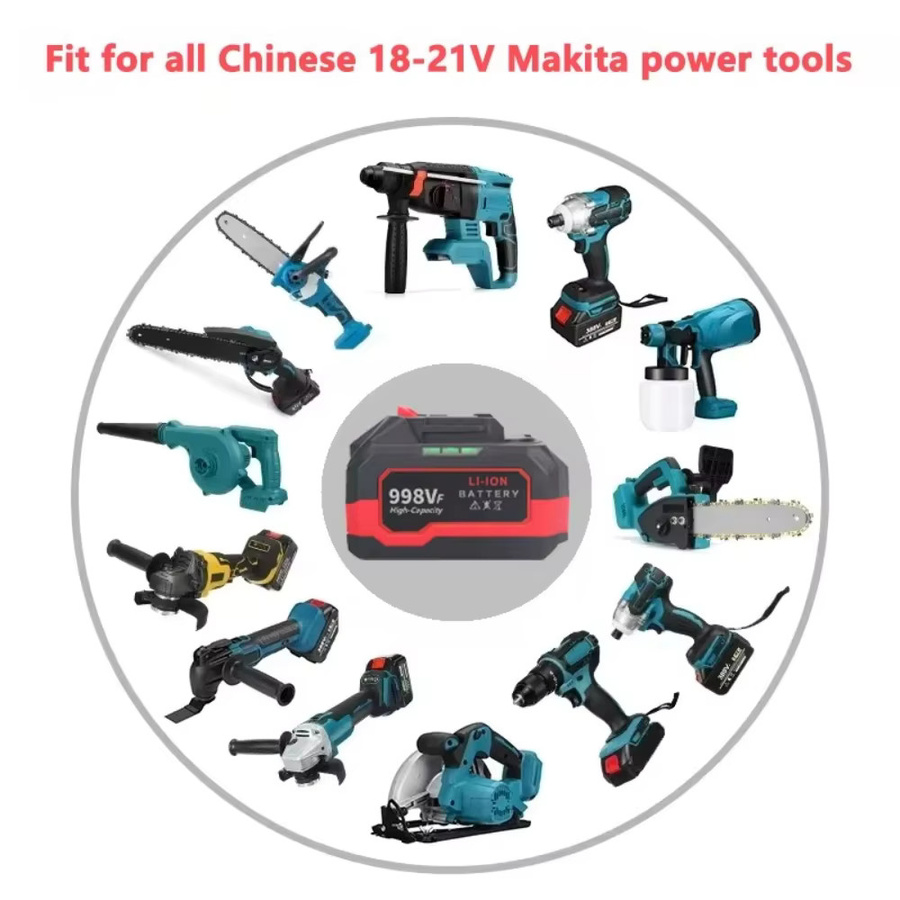 Makita Lithium-Ionen Akku für elektrische Werkzeuge kompatibel mit BL1850 und BL1840 (18V/21V) - Bild 3