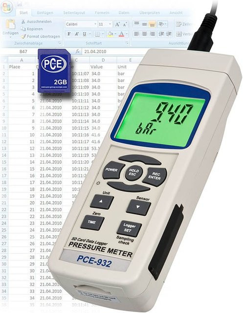 PCE Instruments Hochbereichsdruckmessgerät PCE-932 in Weiß - Bild 1