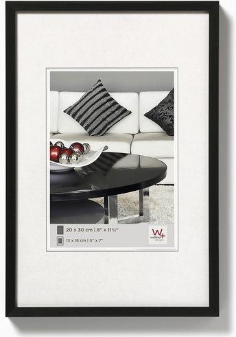 Walther Design Bilderrahmen CHAIR aus Aluminium in Schwarz, Breite: 40,8 cm, Höhe: 50,8 cm - Bild 1