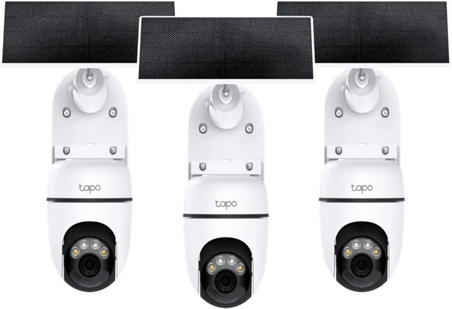 TP-Link Tapo C610 Solar Kit 3er-Pack Wi-Fi Überwachungskamera in Weiß - Bild 1