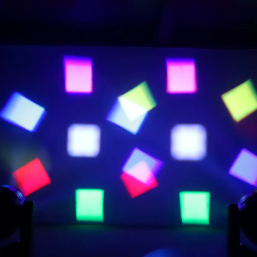 YOUBAIXIA LED-Beam + Wash Bühnenbeleuchtung mit 7 x 40 W 4-in-1-RGBW-Zoom in Schwarz - Bild 2