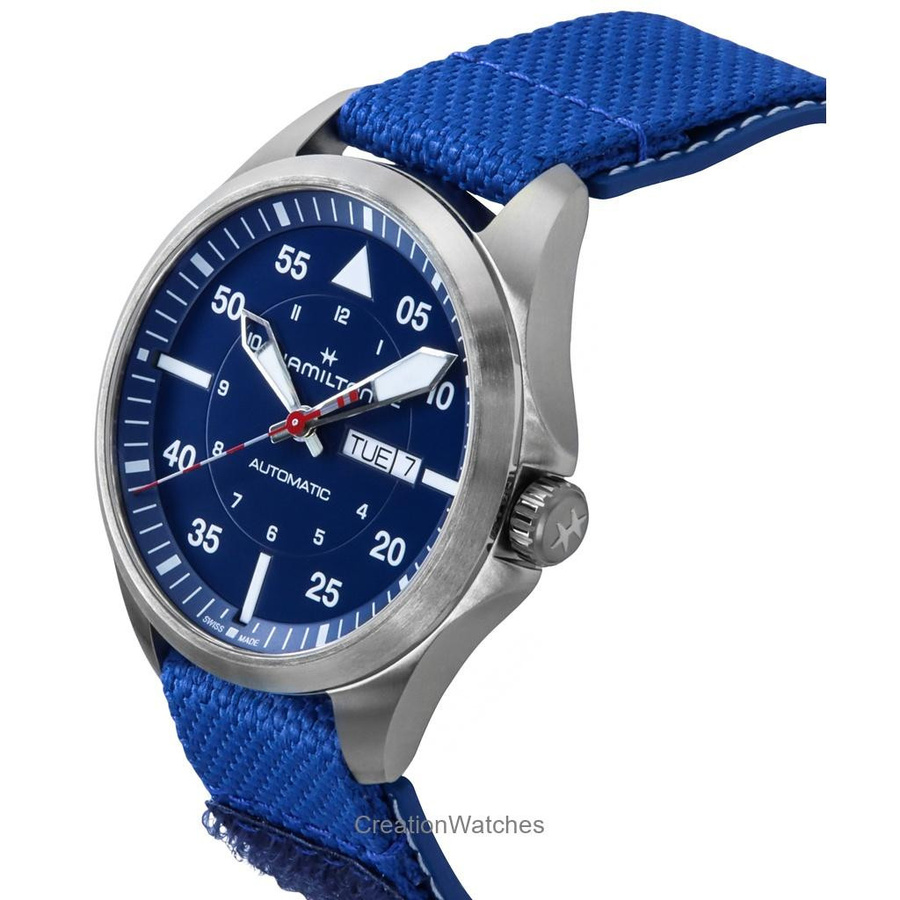 Hamilton Armbanduhr Khaki Aviation Pilot, Automatik, Titan, 42 mm, Herren - Bild 3