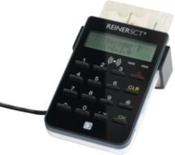 REINER SCT cyberJack RFID Standard Personalausweisleser mit PIN-Eingabe und ZKA-Standard in Schwarz mit USB-A Anschluss - Bild 2