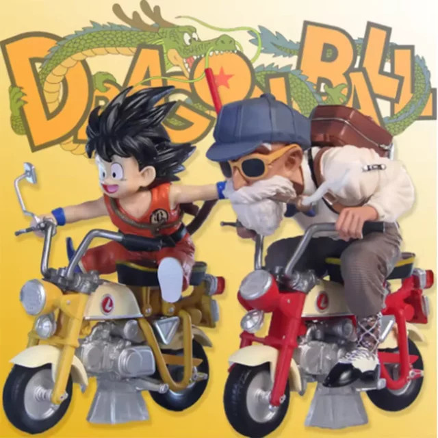 Bandai Dragon Ball Z Son Goku & Master Roshi Actionfiguren, Motorrad, PVC-Modell - Bild 1