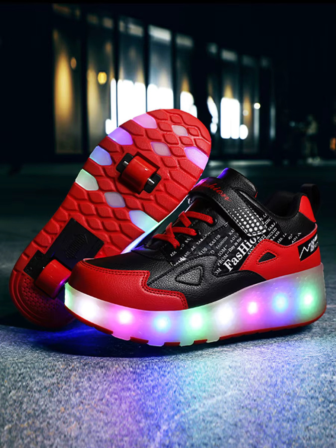 iFareem Kinder-Rollschuhe, mit LED, zwei Rädern, Outdoor-Sportschuhe - Bild 4