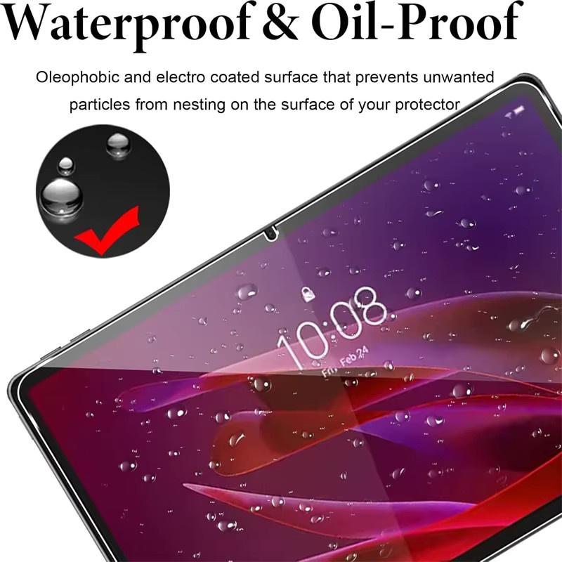 2 Stück Lenovo Yoga Tab 11,1 Zoll Displayschutzfolie aus 9H gehärtetem Glas, transparent, Anti-Fingerprint - Bild 4