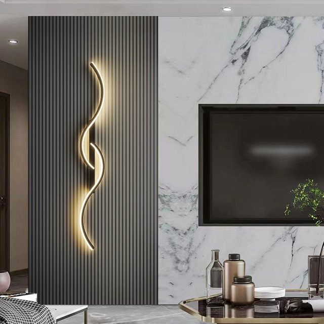 DARHYN Moderne LED Wandleuchte Minimalistisch in Weiß mit Warmweißem Licht für Wohnzimmer und Schlafzimmer - Bild 1