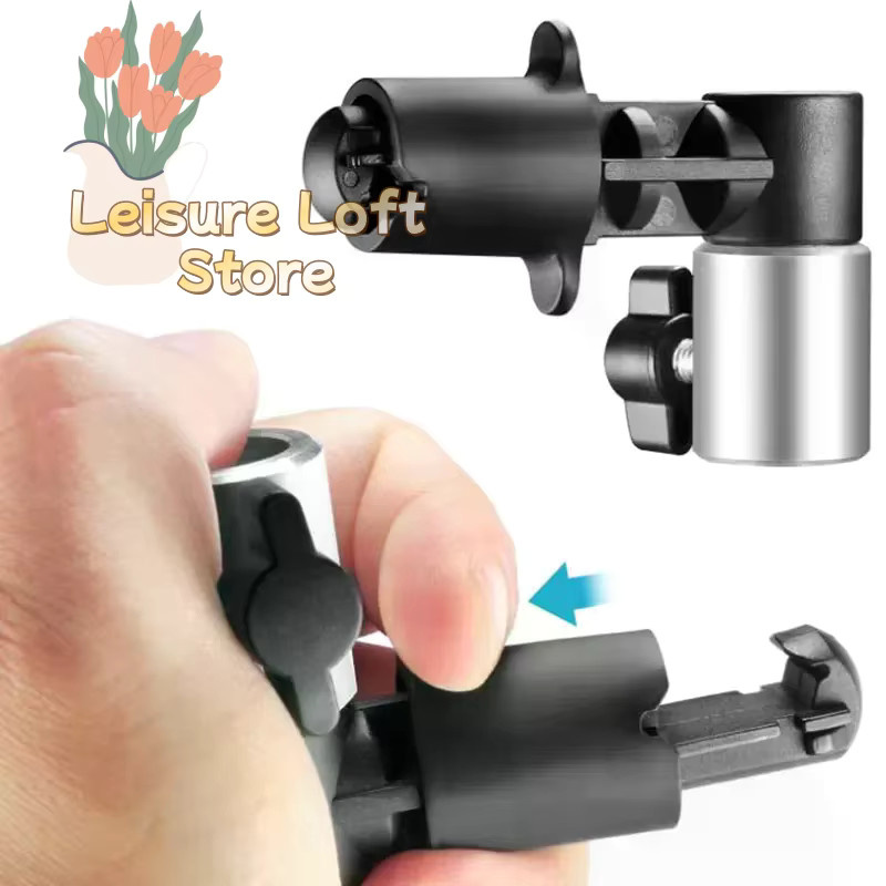 Universeller Schnellspanner-Reflektorhalter in Schwarz – Werkzeuglose Klemme für Lichtstative passend für alle Scheibengrößen - Bild 4