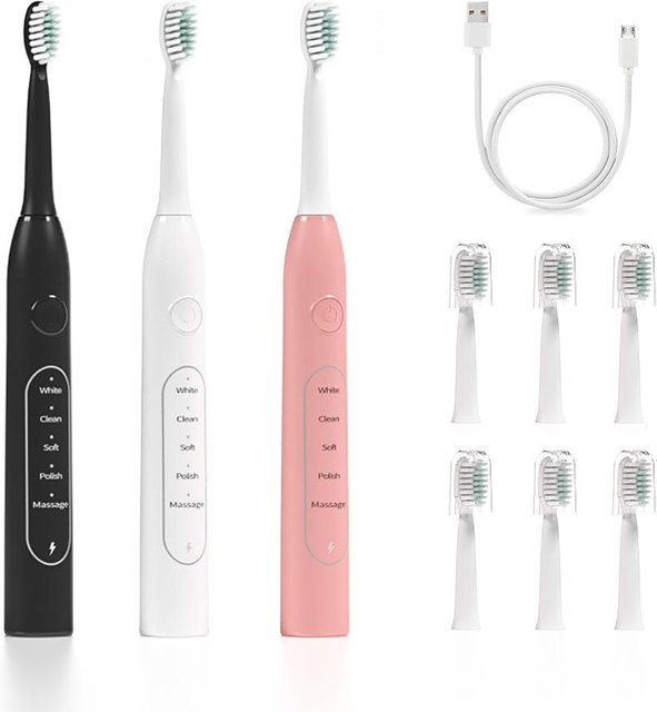 Binchi Health Technology Elektrisches Zahnbürsten-Set, Multicolor, Unisex - Bild 1