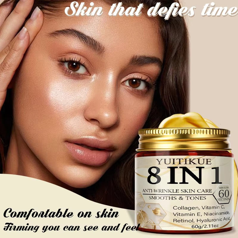 YUITIKUE Anti-Falten Hautpflegecreme mit Kollagen, Vitamin C, Retinol, 60g - Bild 4