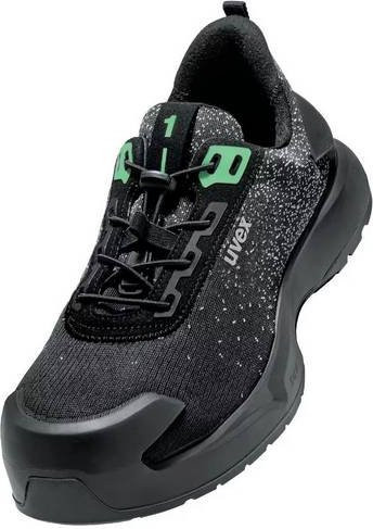 Uvex 1 x-craft planet Sicherheitshalbschuh S1P in Schwarz-Grün, Größe 49, Weite 11 - Bild 1