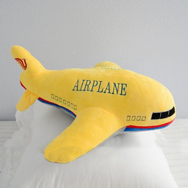 Yiran toy Simulation Plüsch Katze Rakete Flugzeug, Kuscheltier, Gelb - Bild 1