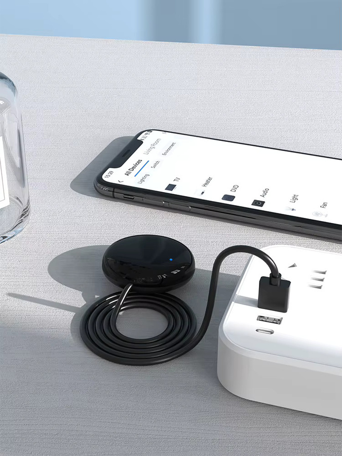 Tuya Smart IR-Fernbedienung S18 NVWU WiFi App Steuerung in Schwarz, kompatibel mit Google Assistant, Alexa und Yandex SmartLife - Bild 6