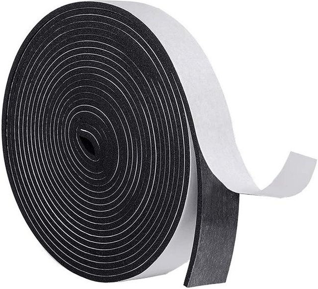 Yiran toy 1 Schaumstoff Dichtband selbstklebend Schwarz, Breite: 25 mm, Länge: 10 m, Dicke: 5 mm - Bild 1