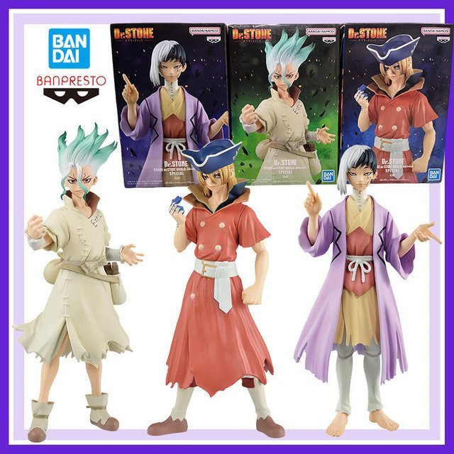 Bandai Dr. Stone Ishigami Senku Asagiri Gen Ryusui Nanami, Actionfiguren - Bild 1