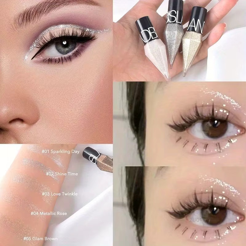 Flüssig-Eyeliner, silberfarben, schimmernd - Bild 2