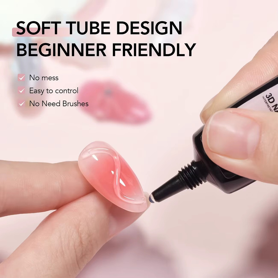 DUOLINGDAI 3D-Gel Nagelkunst-Modelliergel, glänzend - Bild 2