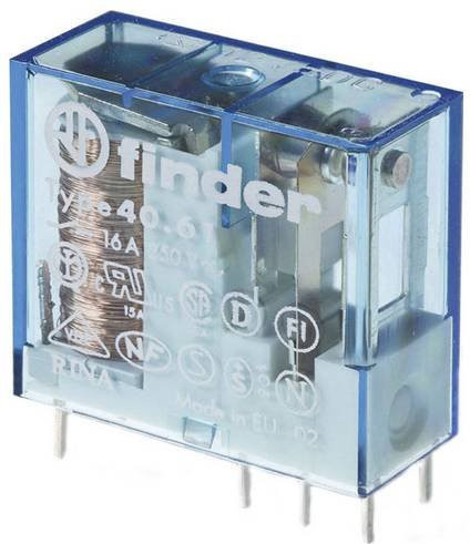 Finder Relais 40.61.7.012.1000 transparent 250 V/AC 400 V/AC - Bild 1