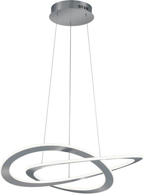 Reality LED-Pendelleuchte aus Metall in Nickel/Silber, dimmbar, modernes Design - Bild 1