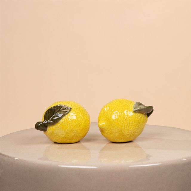 Keramik Deko-Objekt Zitrone von Blume2000 in Gelb - Bild 1
