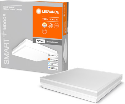 LEDVANCE SMART+ ORBIS MAGNET LED Deckenleuchte Weiß B: 45 cm, T: 45 cm, H: 45 cm, 42W, Wifi, Tunable White, dimmbar - Bild 1