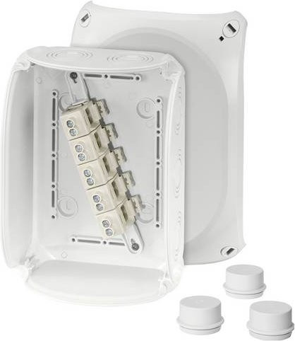 Hensel Abzweigdose 62000013 halogenfrei und plombierbar in Weiß, B: 15,5 cm, L: 21 cm - Bild 1