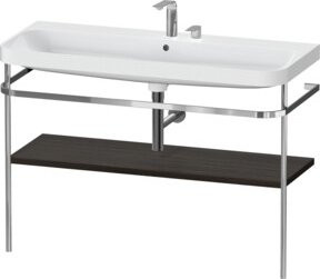 Duravit Möbelwaschtisch-Kombi Happy D.2 Plus mit Konsole und 2 HL in Nussbaum gebürstet, B/T: 117,5 x 49 cm - Bild 1