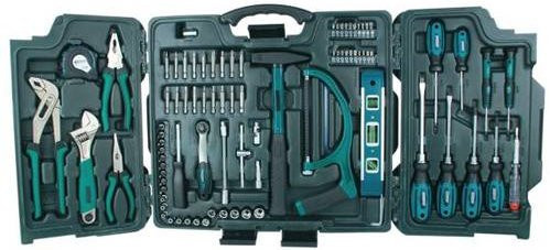 Mannesmann M29085 Universal Werkzeugset aus Edelstahl mit 89 Teilen im Koffer, Multicolor - Bild 1