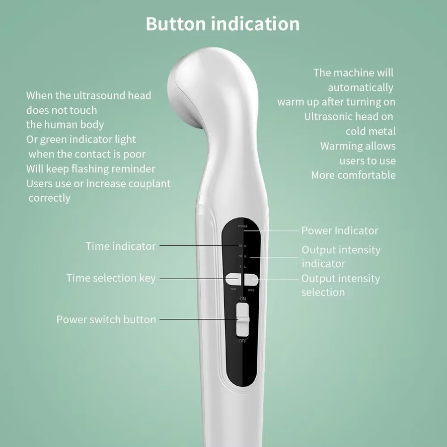 vilnason Ultraschall Massagegerät zur Schmerzlinderung, Unisex - Bild 2
