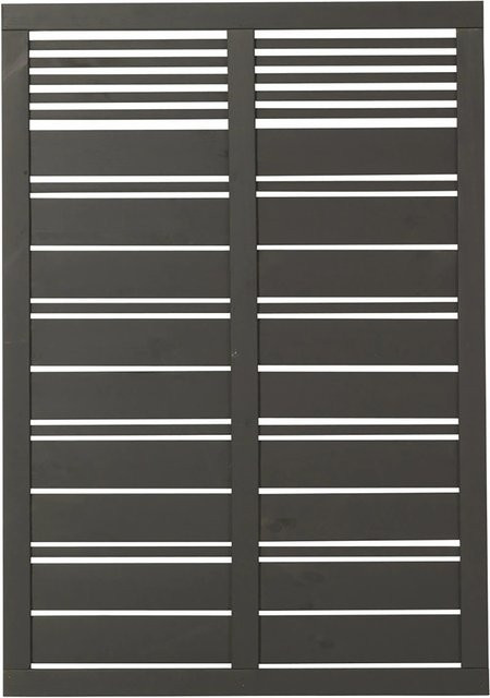 Plus Sichtschutzzaun Silence aus Nadelholz in Umbragrau, B: 120 cm, H: 170 cm - Bild 1