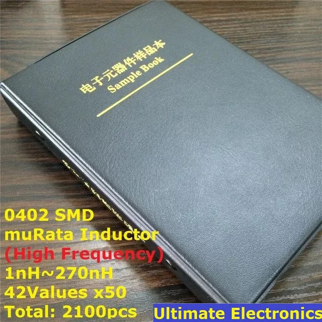 muRata SMD-Chip-Induktor-Sortiment-Kit 1 nH bis 270 nH mit 42 Werten und 50 Mustern in Schwarz - Bild 1