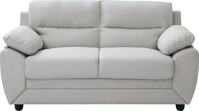 Vente-unique Sofa Manoa Beige Stoff Breite: 163 cm - Bild 1