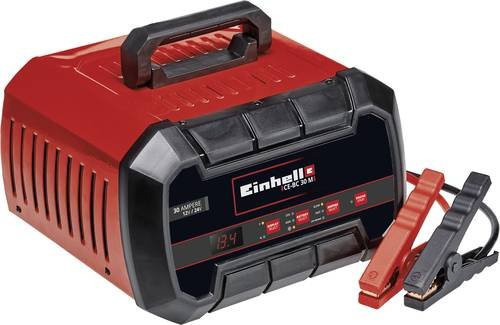 Einhell Batterie-Ladegerät CE-BC 30 M in Rot/Schwarz für 12 V und 24 V - Bild 1