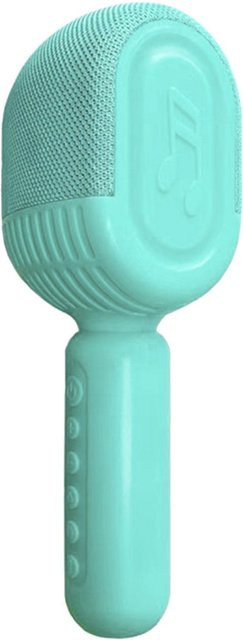 Andoer Bluetooth Karaoke-Mikrofon mit HIFI-Lautsprecher, tragbares kabelloses Handmikrofon, Blau - Bild 1