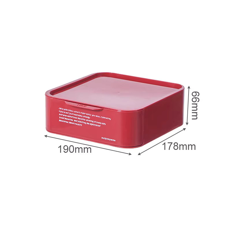 Meltset Stapelbare Organizer Box aus Kunststoff in Rot für Kaffee Kapseln, Tee oder Kosmetik - Bild 5