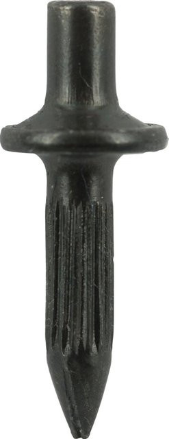 Don Quichotte Schlagdübel Fixpin mit großem Kragen und geriffeltem Schaft, Farbe: Schwarz, Durchmesser: 4 mm, Länge: 14 mm - Bild 1
