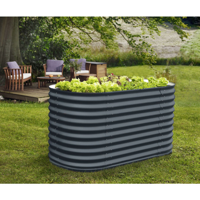 VITAVIA Hochbeet Terra 858 aus Zincalume® in Grau, B/H/L: 82,1 x 85,8 x 162,1 cm - Bild 4