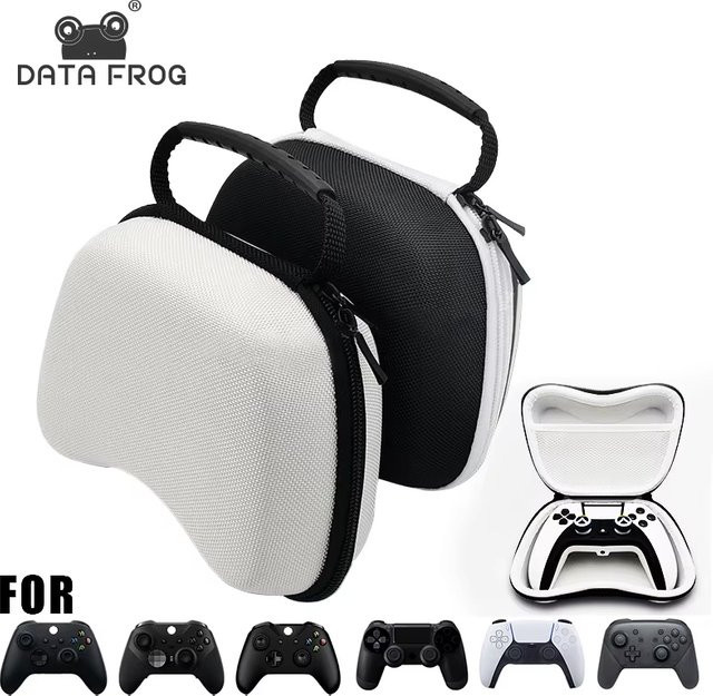 Data Frog Gamepad-Tasche in Schwarz für PS5, PS4, Nintendo Switch Pro, Xbox One, Xbox 360 und Xbox Series Controller - Bild 1