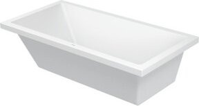 Duravit Rechteck-Badewanne Starck in Weiß, Einbauversion, B/T/H: 180 x 90 x 46 cm - Bild 1