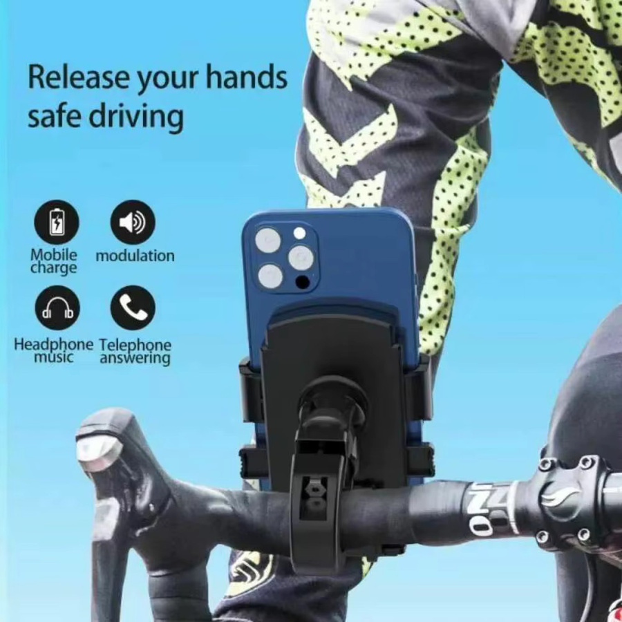 Universeller Silikon Handyhalter für Motorrad und Fahrrad, verstellbare Smartphone Halterung für MTB und Lenker in Schwarz oder Grau - Bild 3
