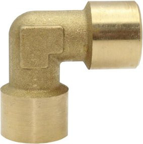 Riegler Winkelstück innen/innen G 3/4 SW 25 aus Messing in Gold - Bild 1