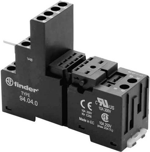 Finder 94.04.0 Relaissockel passend für Serie 55 in Schwarz - Bild 1
