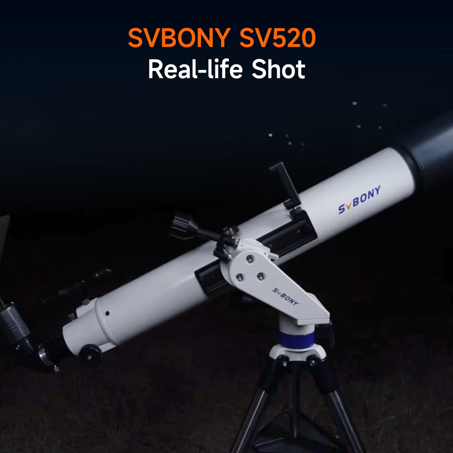 Svbony SV520 Refraktor-Astronomie-Teleskop-Set in Weiß für professionelle Mondbeobachtung und Fotografie - Bild 5