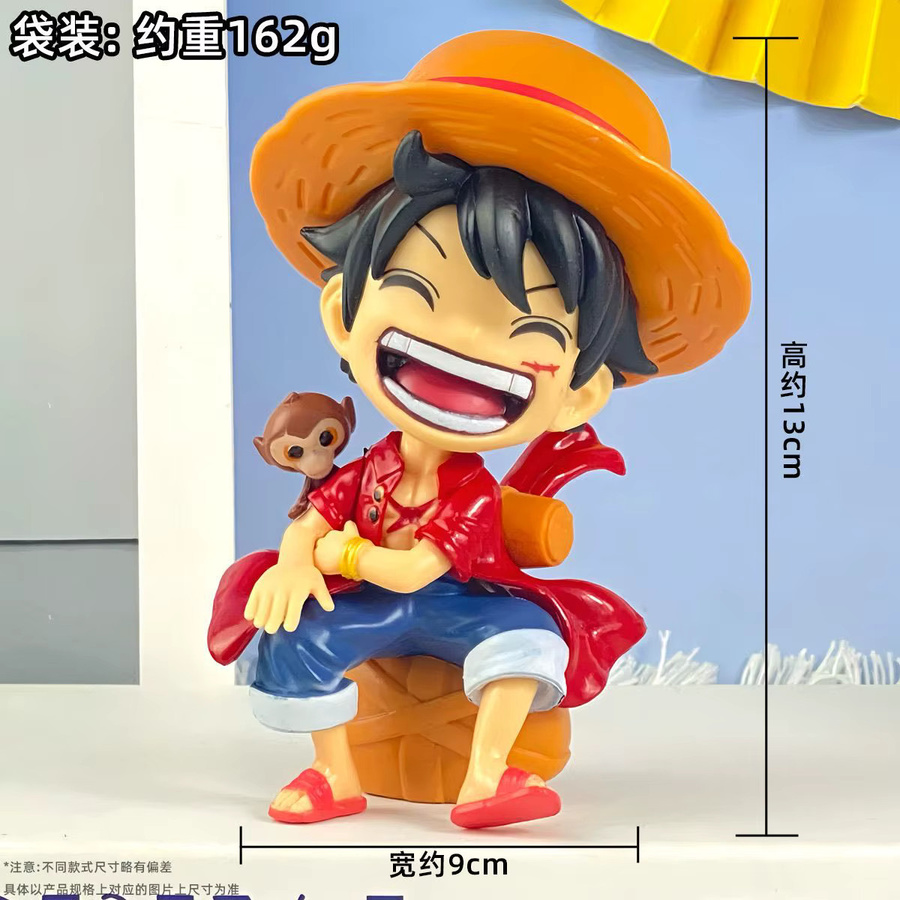 Bandai One Piece Luffy Solon sitzend, Q-Version, Desktop Ornament - Bild 4