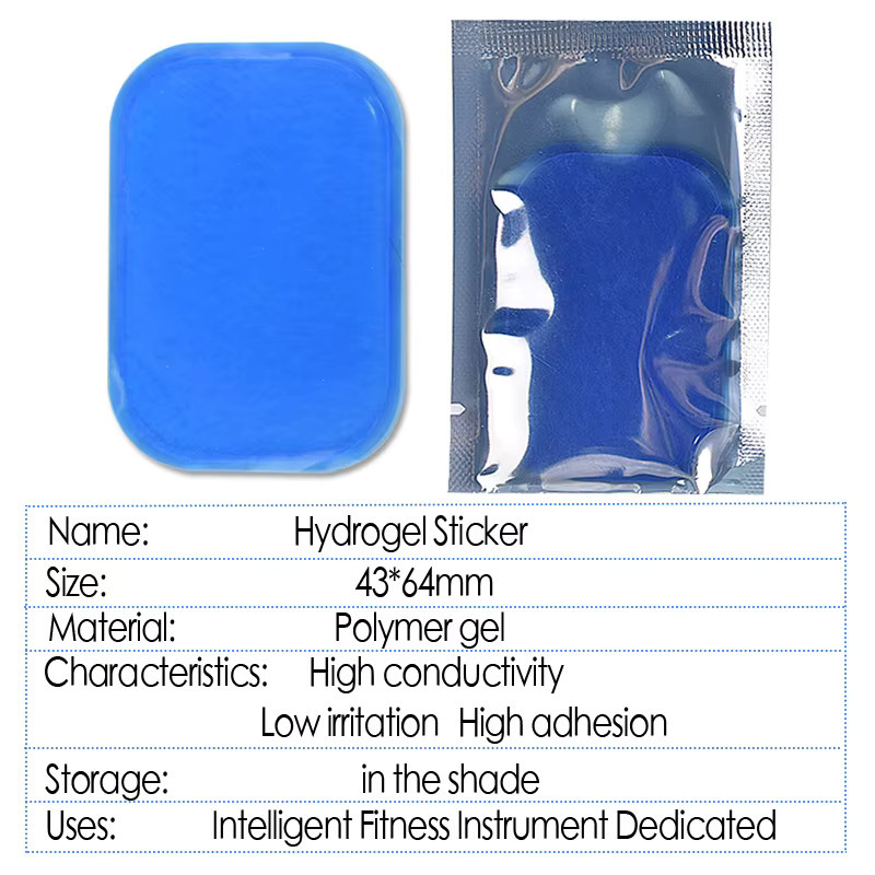 Raiuleko EMS Gel-Pads, 10/20 Stück, Hydrogel Muskelstimulator-Aufkleber, Unisex - Bild 4