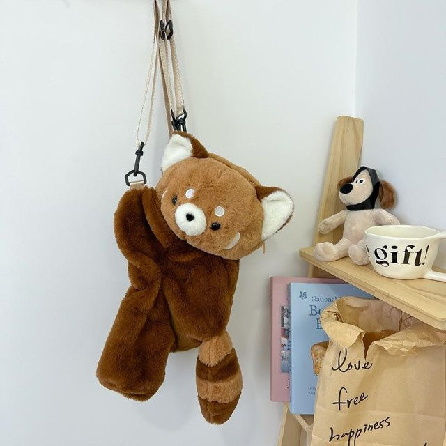 Yiran toy Roter Panda Plüschrucksack, Plüschpuppe, ab 14 Jahren - Bild 1