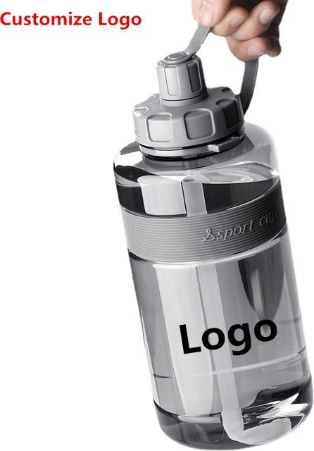 Tragbare Sport-Wasserflasche aus PC-Kunststoff von AIZINZUN in Transparent, 1000 ml - Bild 1