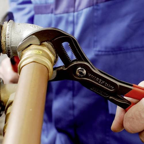 Knipex Cobra Hightech-Wasserpumpenzange aus Chrom-Vanadium in Rot, Länge: 125 mm - Bild 1