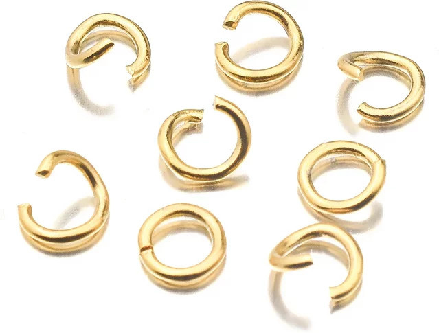 Aiovlo Biegeringe Edelstahl, PVD vergoldet, 4/5/6 mm - Bild 1