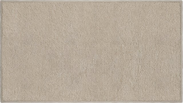 Badematte AYLA in Beige, rutschfest und pflegeleicht aus Polyester - Bild 1